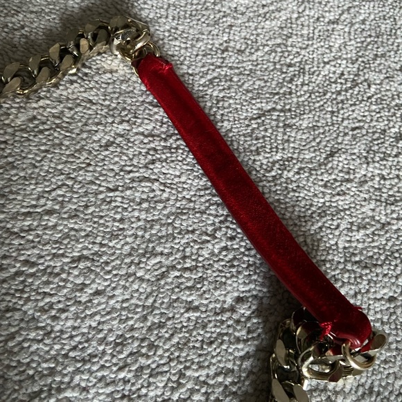 Zara Slouchy Shoulder Bag - Genuine Red Suede - Picture 6 of 7